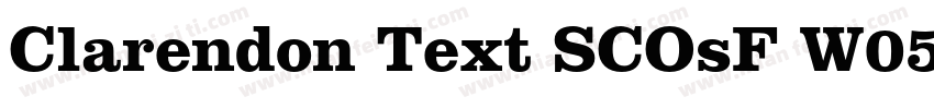 Clarendon Text SCOsF W05 Bold字体转换